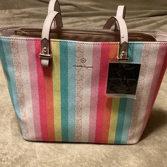 Nanette Lepore Handbags - Nanette Lepore Multicolor Striped Shoulder Bag